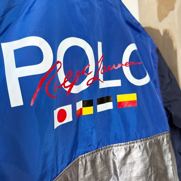 Polo Ralph Lauren Boys Multicolor Half-Velcro Windbreaker Jacket Size M Classic - Picture 6 of 13